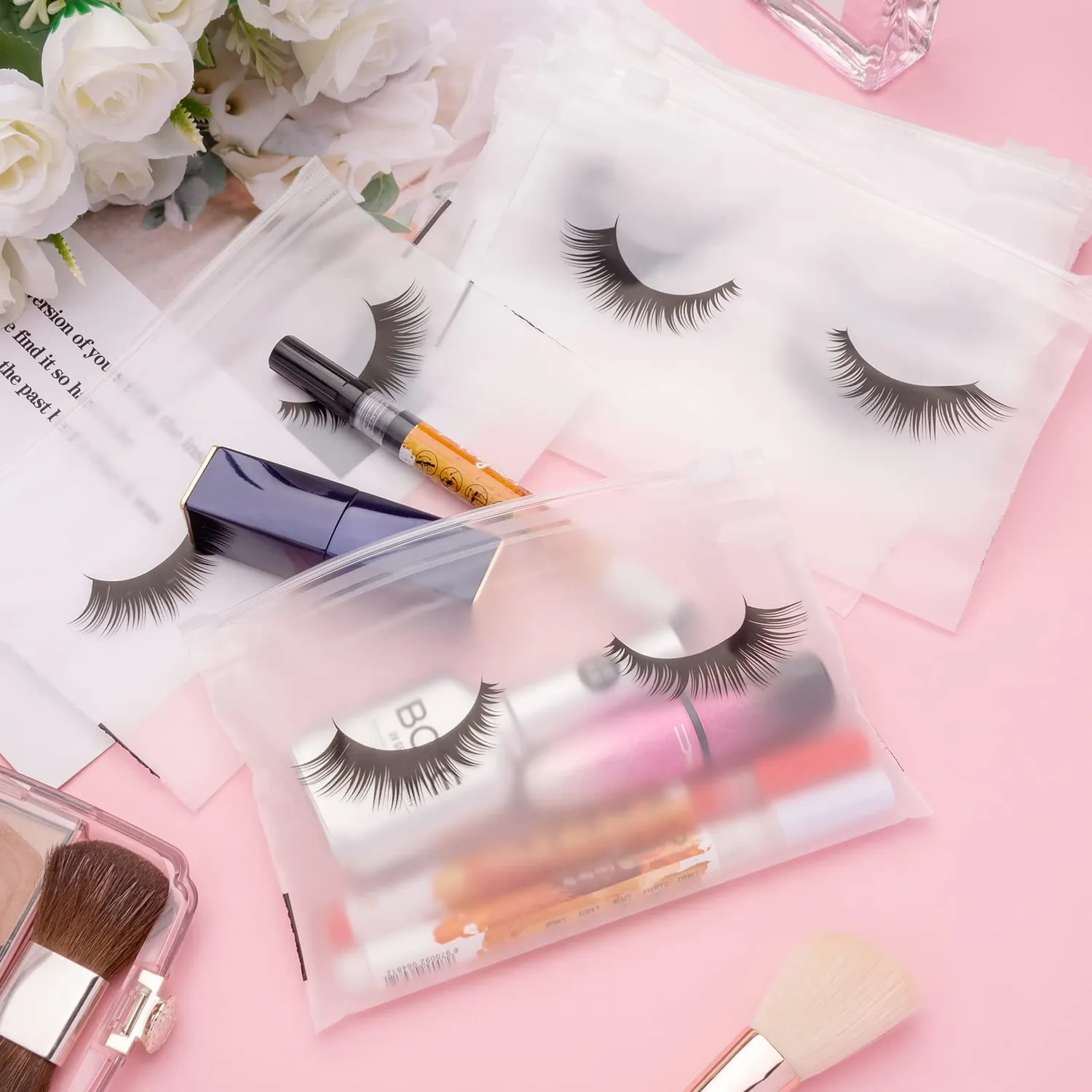 Noverlife Wimpern-Nachsorgetaschen 100 Stk. EVA Reissverschluss