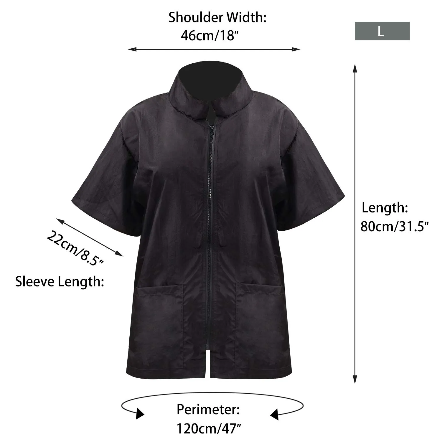 Noverlife Haustierpflegejacke Reissverschluss Gr. L Nylon