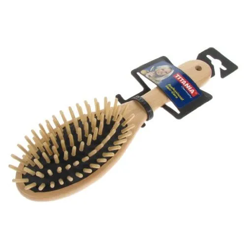 Titania Pneumaticbürste Holz 7-reihig 22 cm Holzborsten
