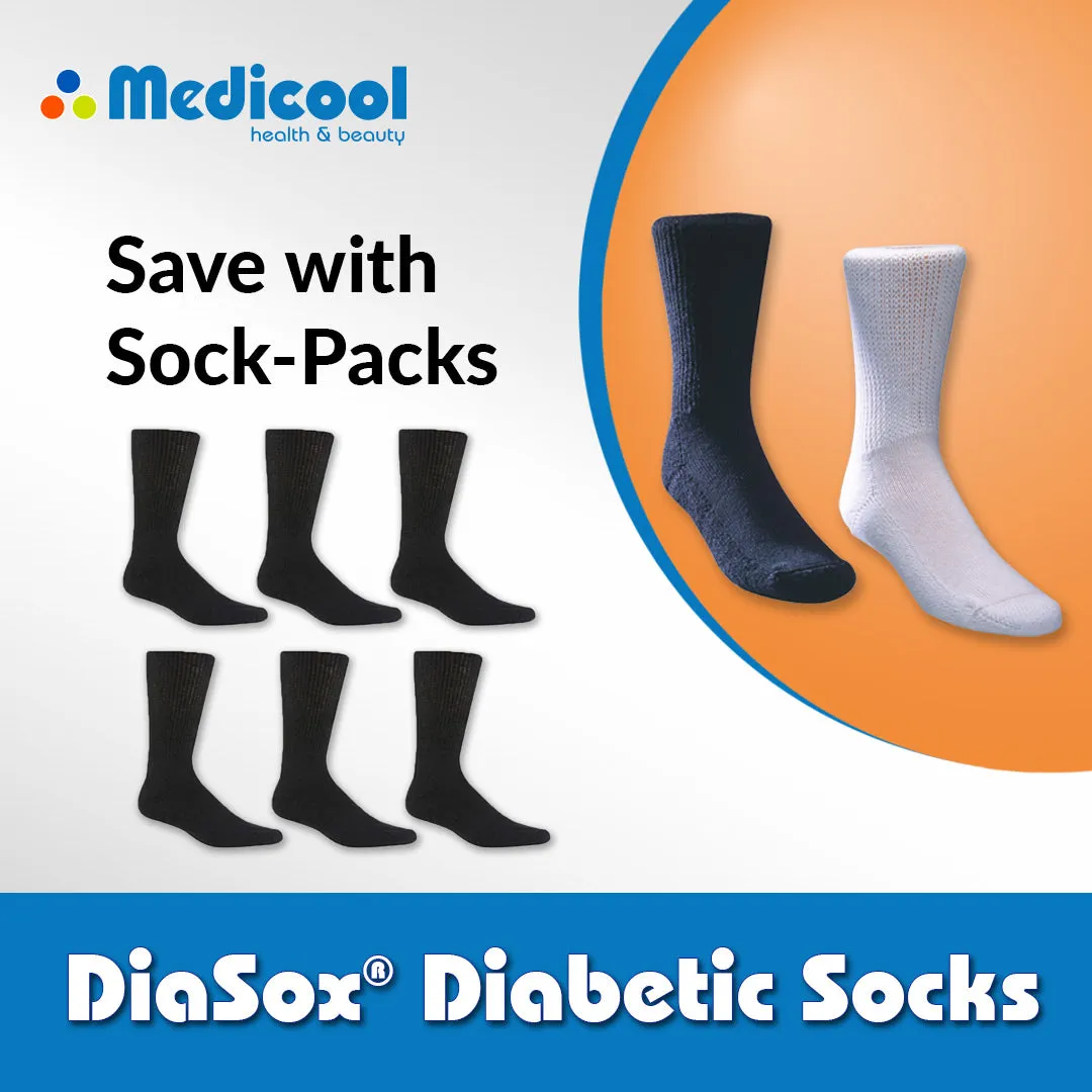 Medicool DiaSox Diabetikersocken Schwarz 1 Paar Baumwolle
