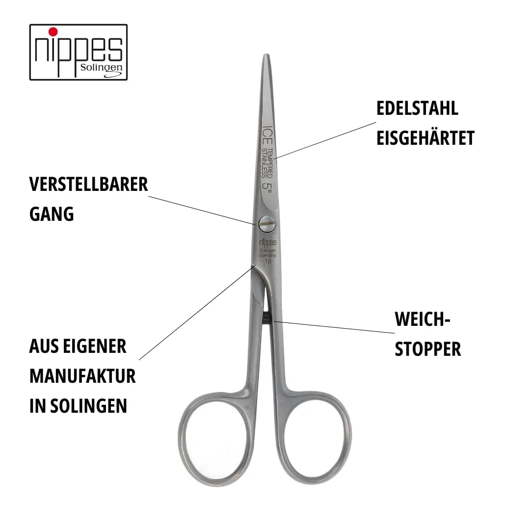 Nippes Solingen Barber Schere 13 cm Edelstahl