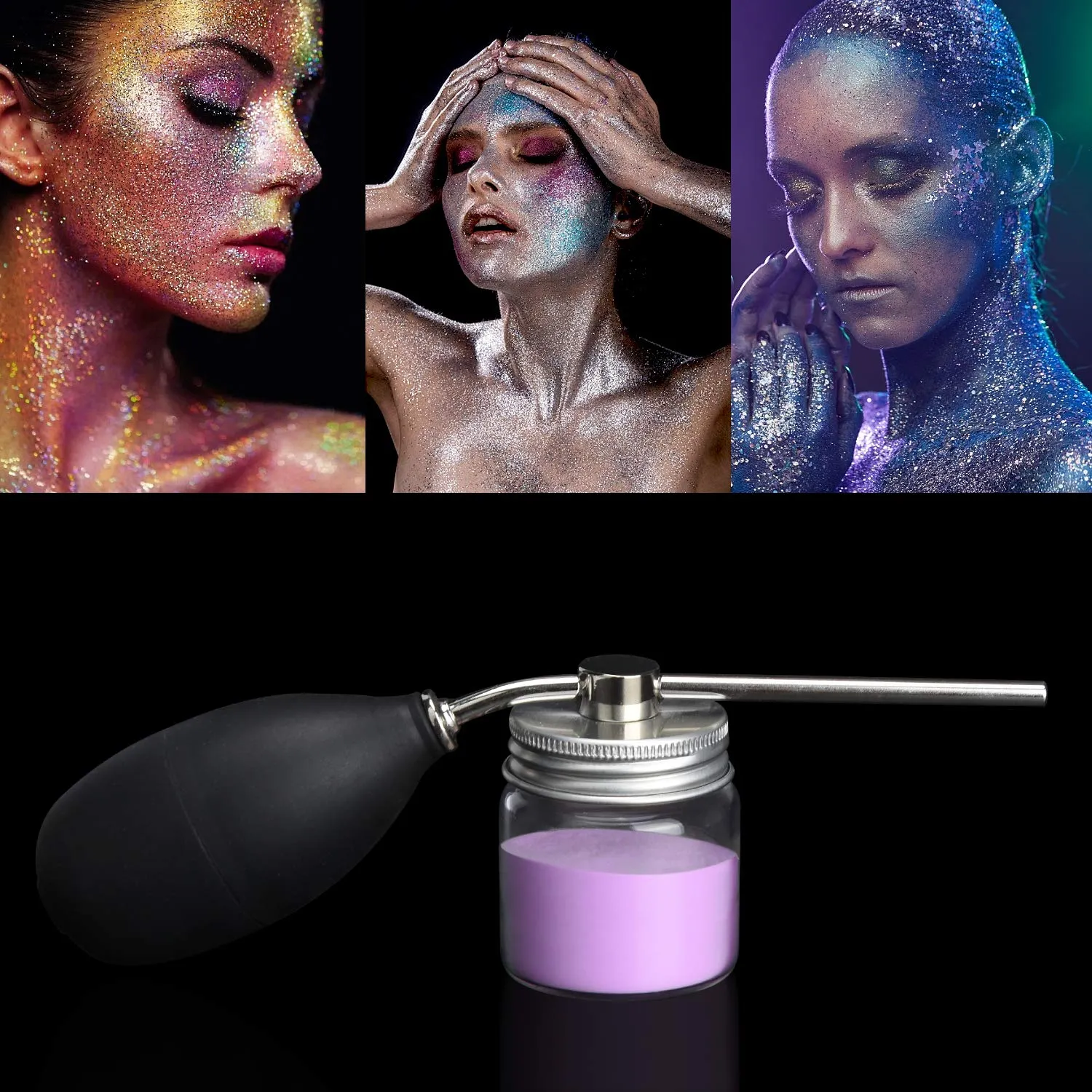 Noverlife Puder-Sprayflasche Friseur Pumpzerstäuber