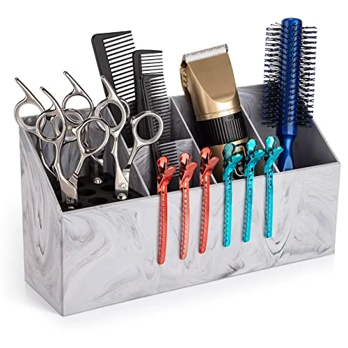 Noverlife Scherenhalter groß Marmormuster Salon Organizer