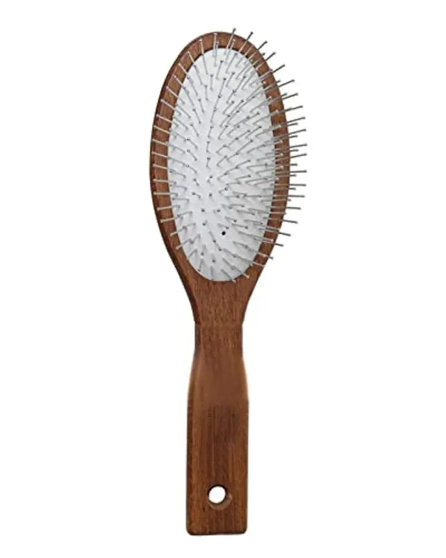 Nippes Classic Pneumatik-Haarbürste Buche Stahlstifte oval
