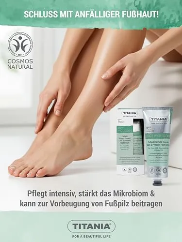 Titania Fußpilz Schutz Creme Fußcreme 75ml Teebaumöl