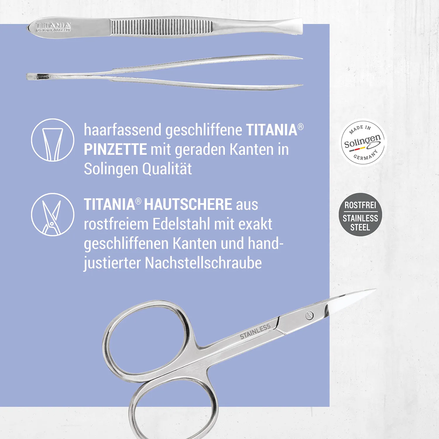 Titania Lady's Manicure Set Maniküre-Set 12-tlg Blister