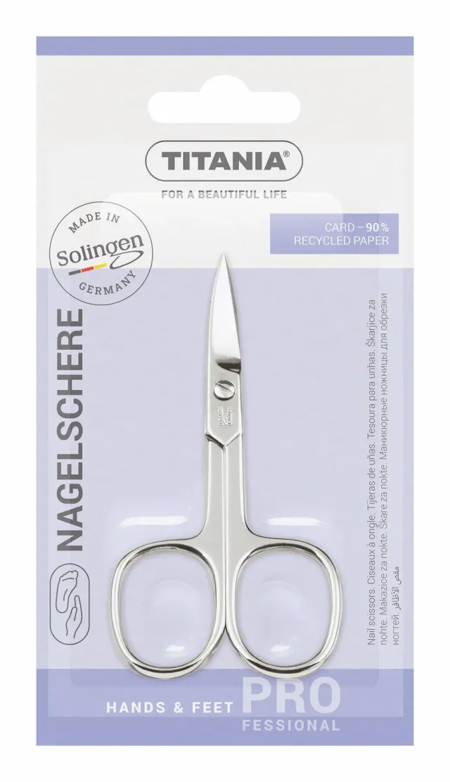 Titania Nagelschere Solingen gebogen 9,5 cm Carbonstahl