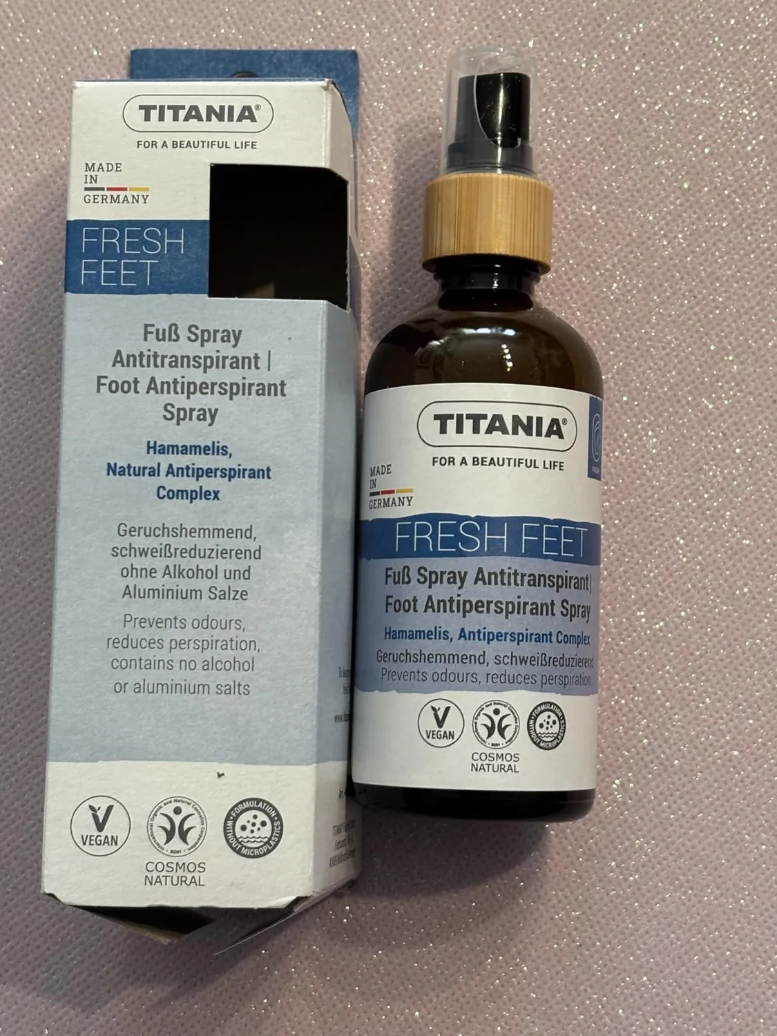 Titania Fußspray Antitranspirant 100 ml ohne Alkohol