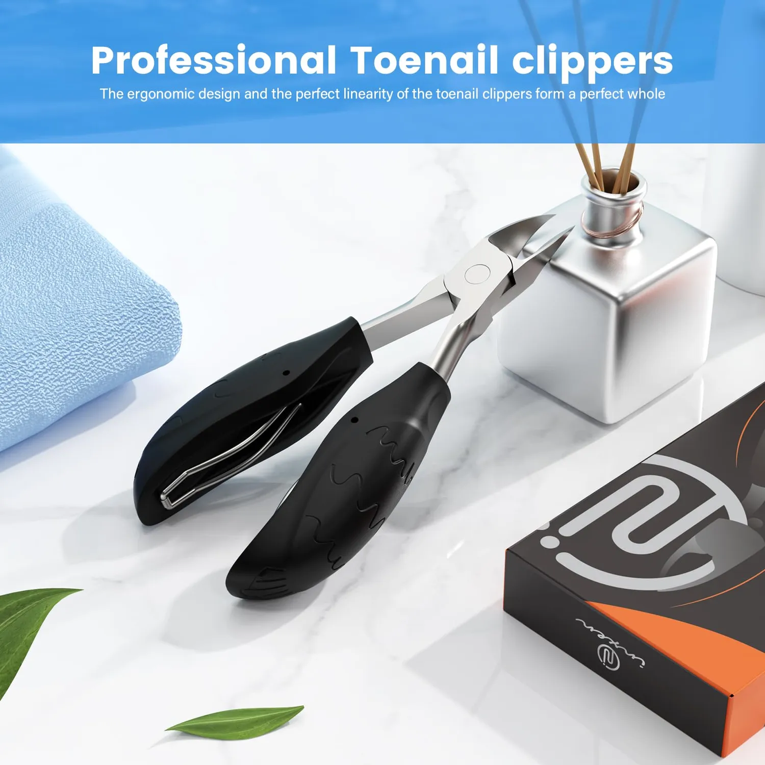 INXEN Profi Nagelzange Nagelknipser Edelstahl Flügelgriff