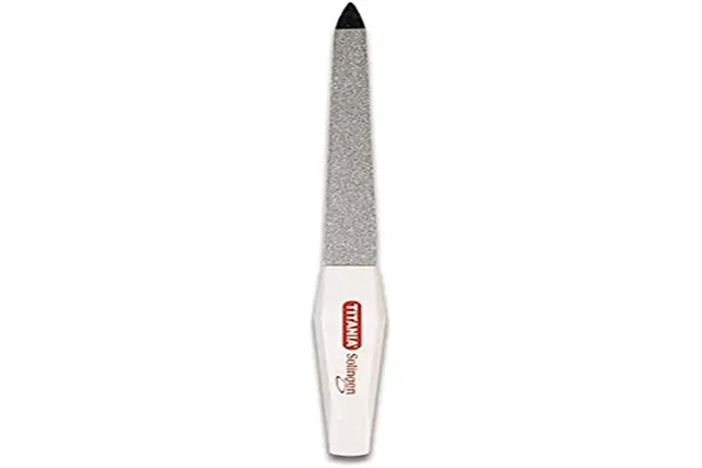Titania Solingen Saphir-Nagelfeile 15 cm mit Hautschieber