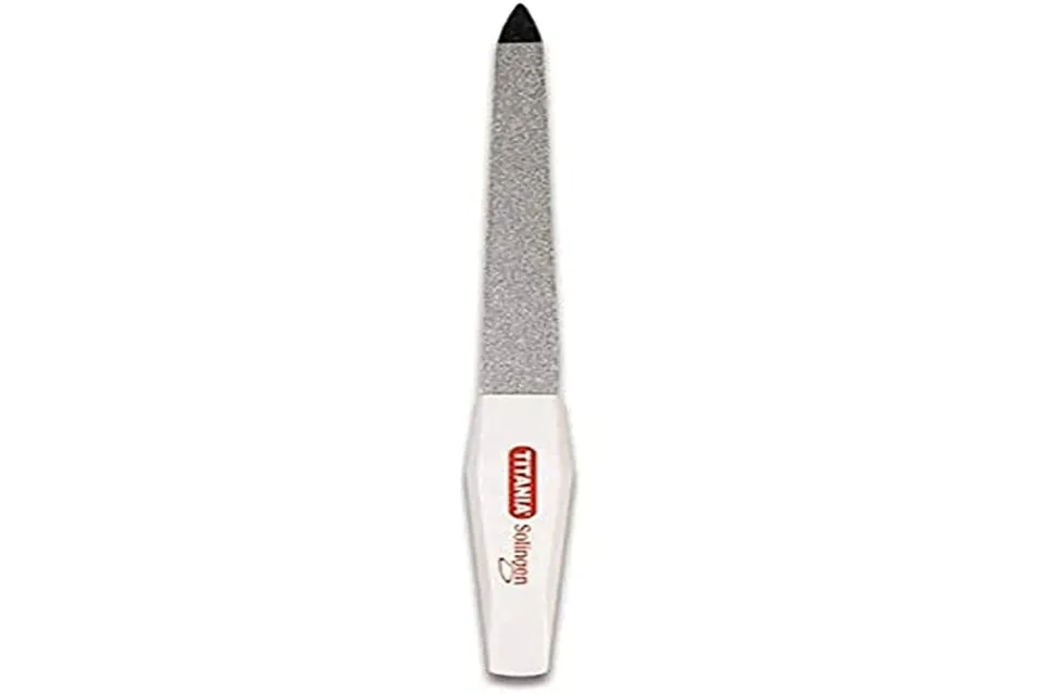 Titania Solingen Saphir-Nagelfeile 15 cm mit Hautschieber