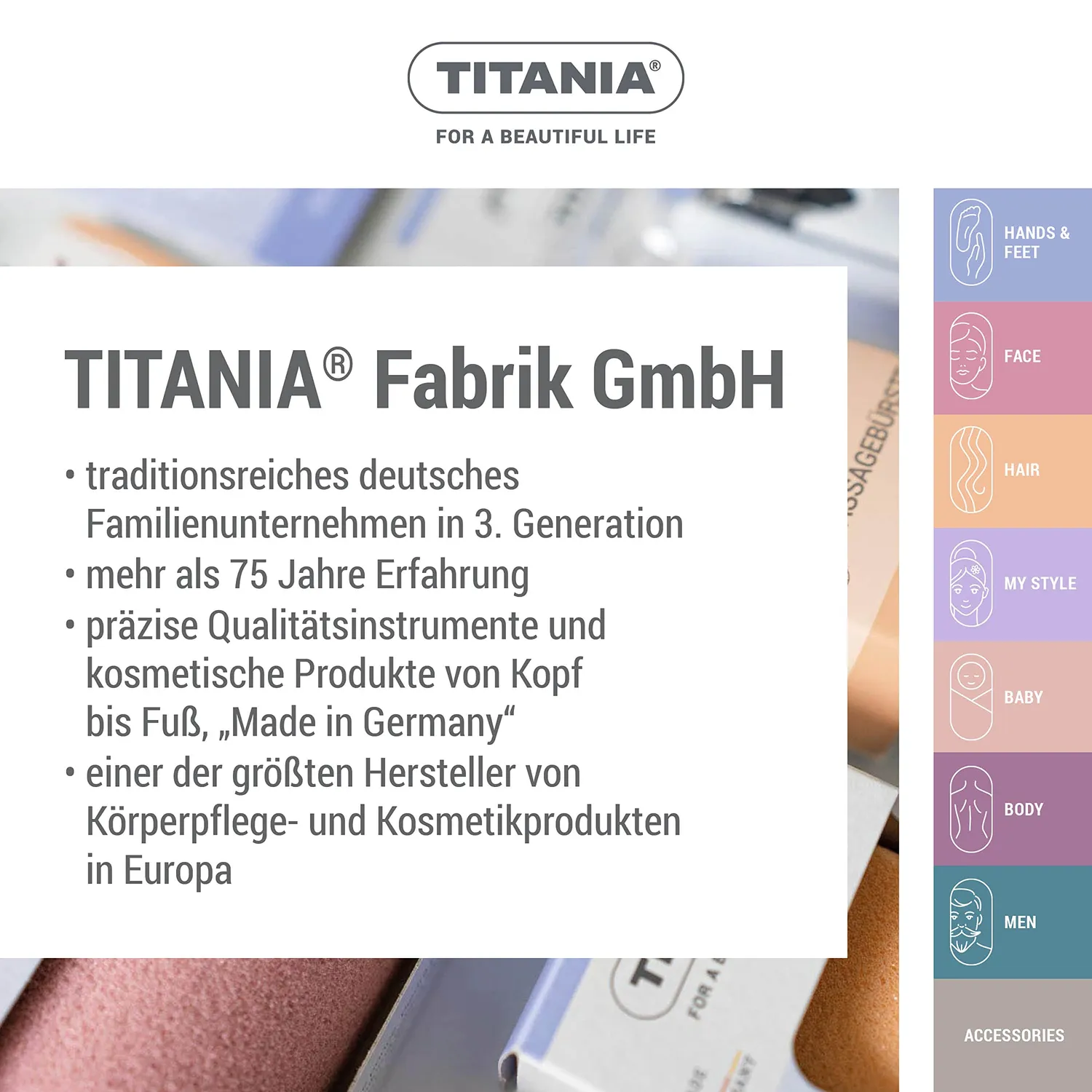 Titania Baby Maniküreset 3-teilig Pink Babynägel