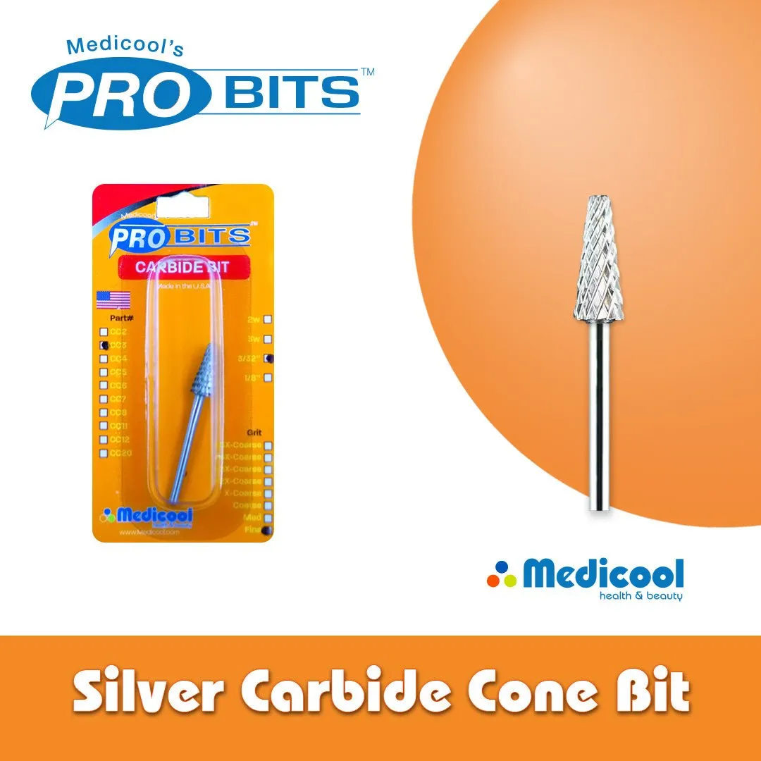 Medicool 5CC3 Hartmetall Kegel Bit fein Nagelfräser